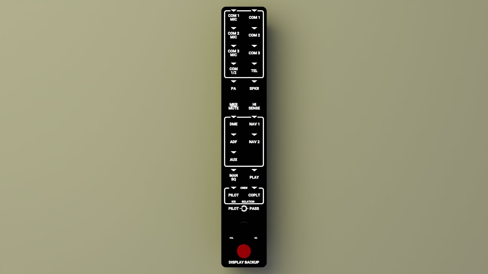 G1000 SIM Audio Panel